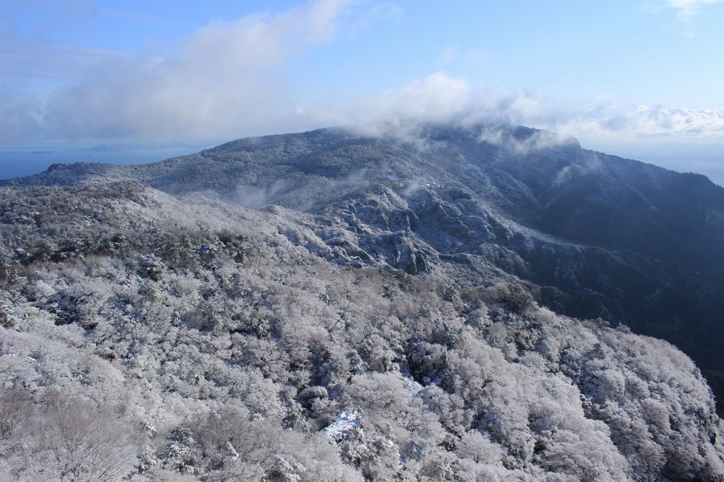 小豆島 寒霞渓の雪景色