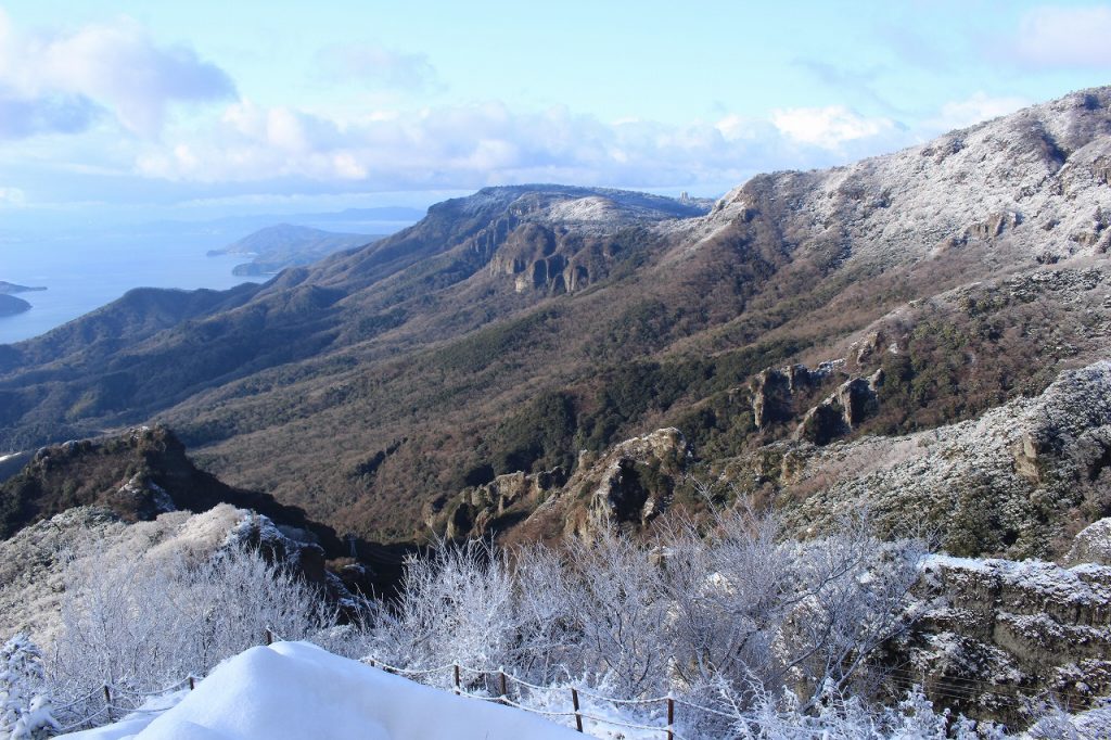 小豆島 寒霞渓の雪景色