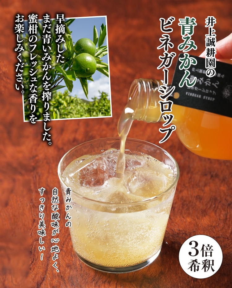 青みかんビネガーシロップ ｜ 井上誠耕園