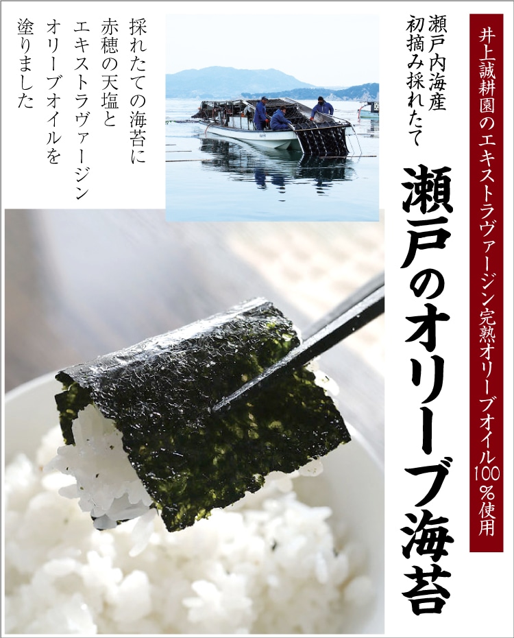 瀬戸内海産100% 瀬戸のオリーブ海苔 | 小豆島せとうち感謝館