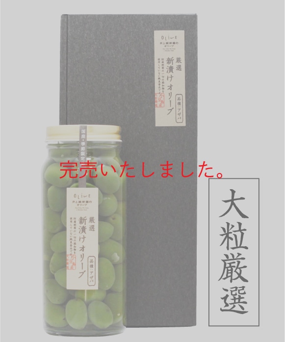 新漬けオリーブ「アザパ」種 250g(約60粒) | 井上誠耕園