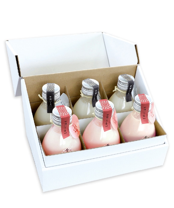 千代の糀2種 紅白6本セット 千代の糀×3本・あまおう×3本