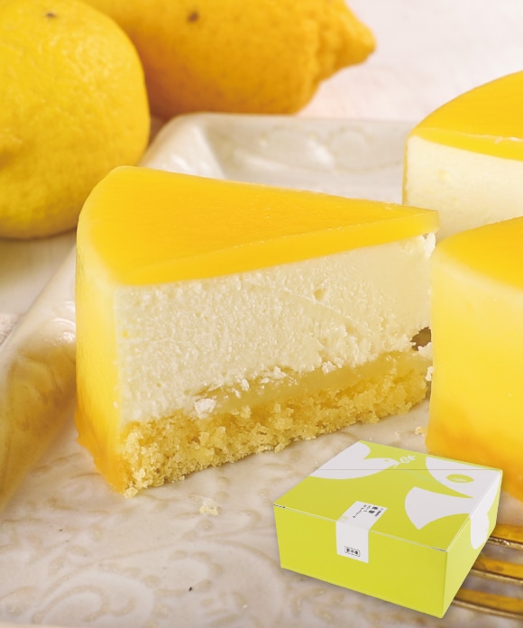 檸檬オリーブレアチーズケーキ