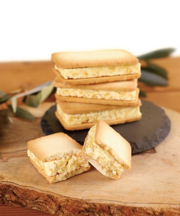 井上誠耕園のクッキーサンド 瀬戸内レモン＆オリーブ 5個入 5個入