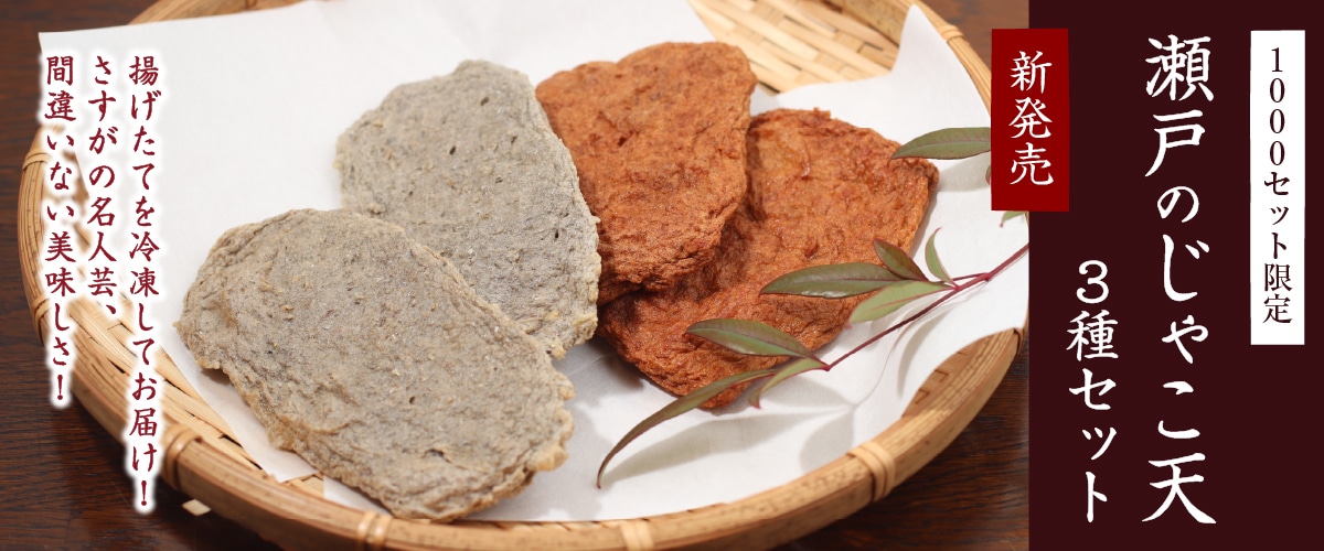 瀬戸のじゃこ天 3種セット（11枚入り）