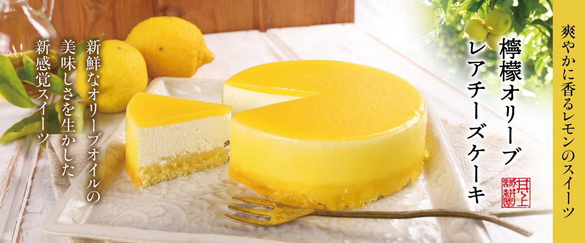 檸檬オリーブレアチーズケーキ