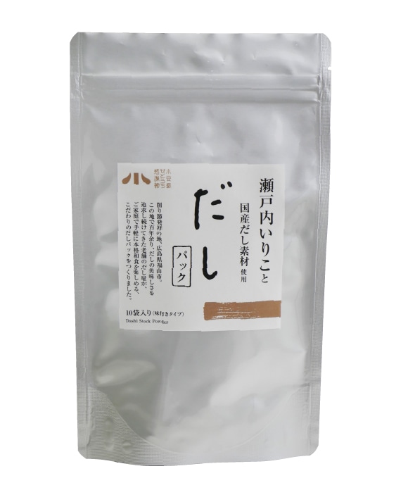 瀬戸内いりこと国産だし素材使用だしパック 味付きタイプ（80g（1袋8g×10袋入り））