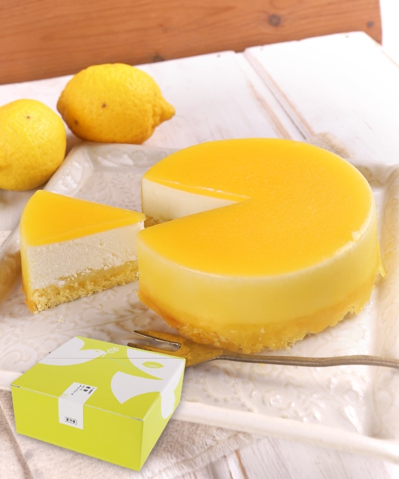 檸檬オリーブレアチーズケーキ