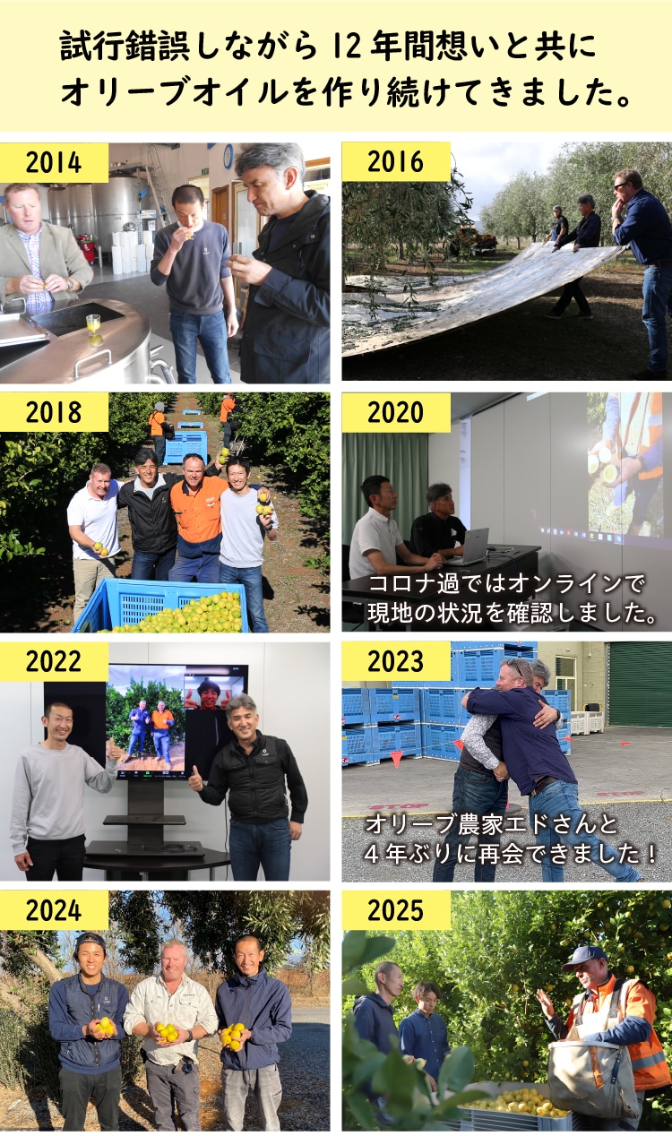 オーストラリア提携農家との新鮮檸檬オリーブオイルづくりも今年で10年目を迎えました
