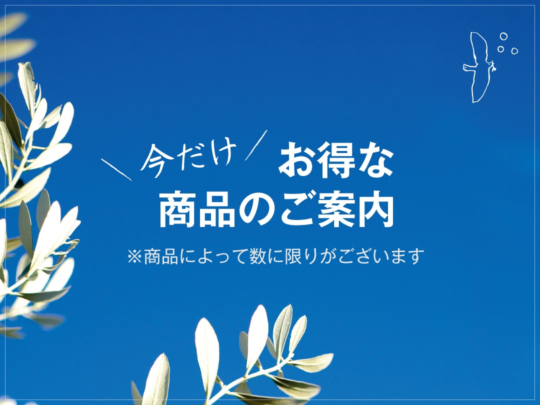 “今だけ”お得な商品のご案内。